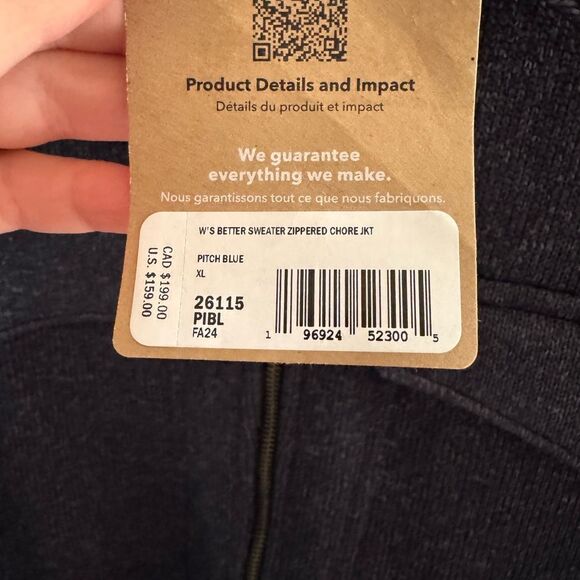 Women's Better Sweater® Zippered Fleece Chore Jacket NWT - Picture 4 of 5